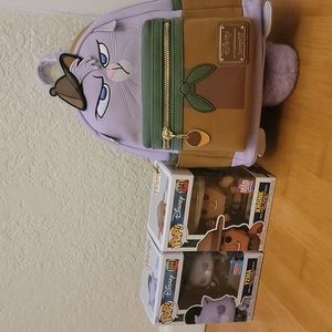 NYCC Yzma Loungefly Mini Backpack + NYCC Yzma & Kronk Funko Pops